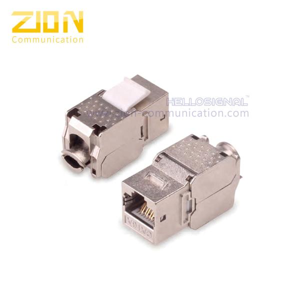 Toolless keystone jack shielded ZCM262 , Keystone, Ethernet , from China