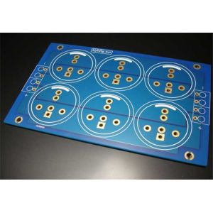 Cheap Blue Two Layer Quick Turn Pcb Prototypes 2 Oz Copper Thickness For Industrial Control Board for sale