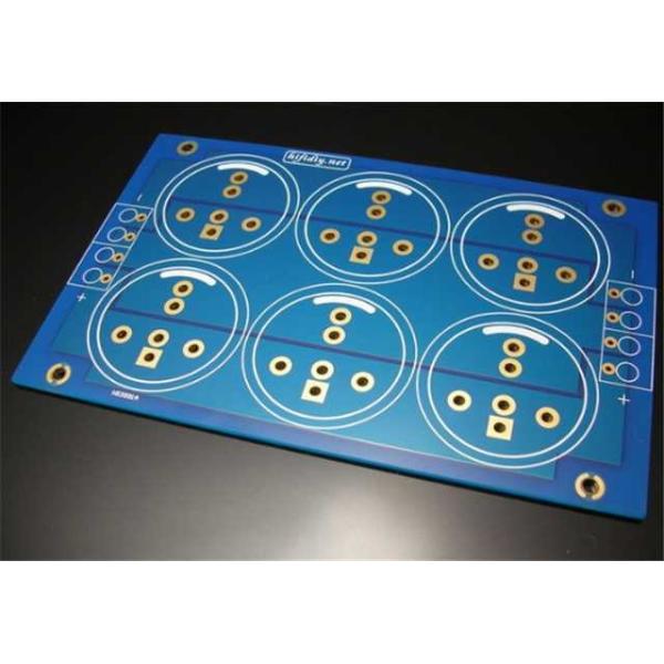 Blue Two Layer Quick Turn Pcb Prototypes 2 Oz Copper Thickness For Industrial