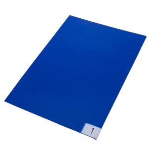 China Entry Decontaminating Cleanroom Tacky Mats 60''X90'' Blue PE 30 Layers on sale