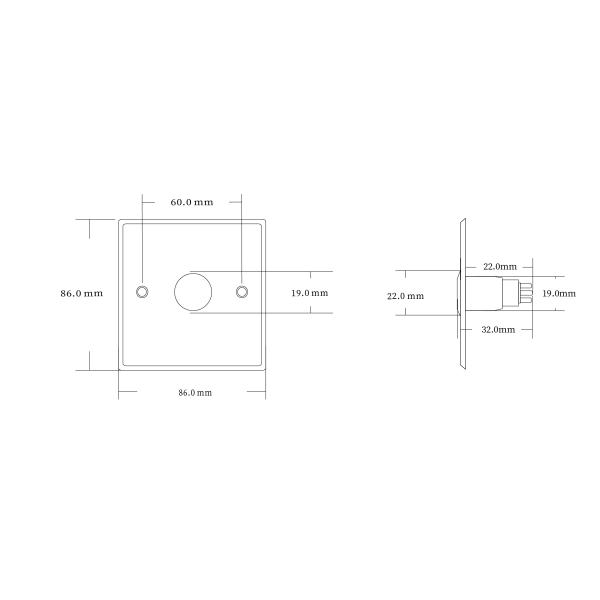 LED Indicator Push to Exit Button for Electric Lock with strong S / S Panel
