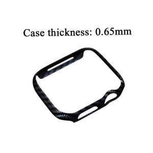 Glossy Shockproof Aramid Fiber Watch Case For Apple Watch Series 4 5