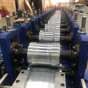 18 Stations Shutter Door Roll Forming Machine 7.5KW 6m / Min With Perforated