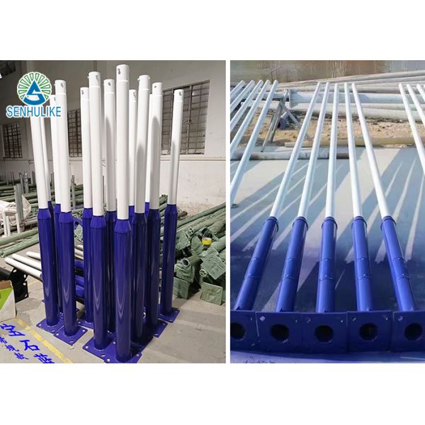 Split Solar Street Lamp Pole Splicing 3/4/5/6m For Outdoor Courtyard Landscape