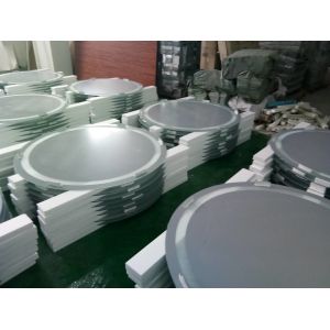 Bathroom LED Strip Mirror For Hotel Touch Switch Oval Wall Mirror