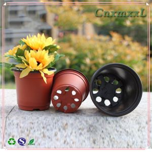Light and soft black/double-color flower pot cane shoots seedling nutrition pot