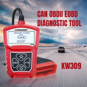 16pin KW309 Konnwei Engine Code Reader OBD2 Scanner with LCD Screen