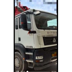 Second Hand Shacman Sitrak Chassis Concrete Pump Truck 49m With Less Working