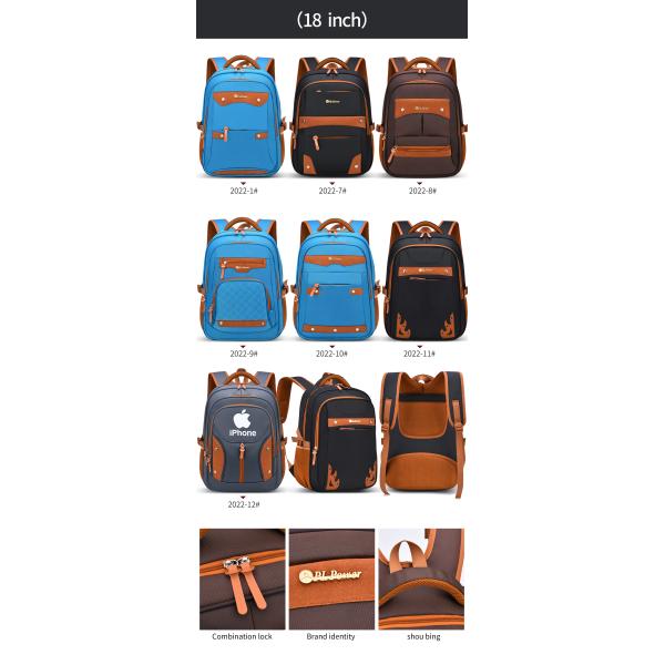 Expandable Business Casual Backpack Laptop 18 Inch Nylon Travel Backpack