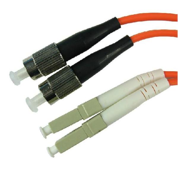 FC - LC Single Mode Fiber Optic Cable Duplex Optical Fiber Patch Cord