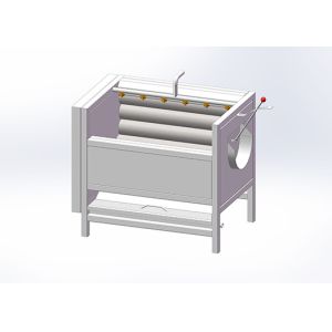 1000kg/h Food Factory Conveyor Belt Cleaning Brush Washing Machine