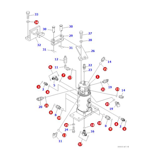 703-06-23150 7030623150 Swivel Joint Seal Kit Track Frame For KOMATSU PC30MR PC30UU PC35MR PC38UU