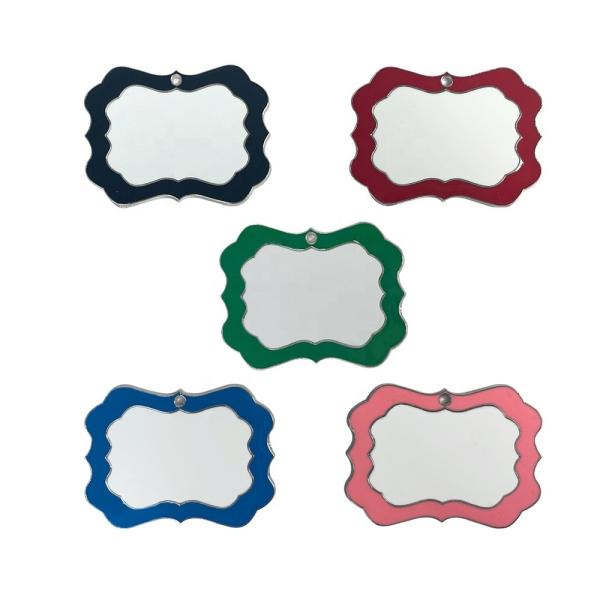 Custom Sublimation Blank Christmas Ornament Polygon Hanging Christmas Tree