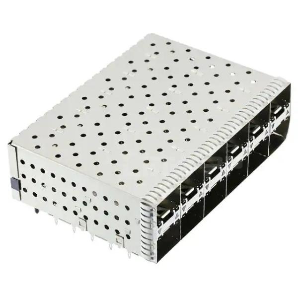 Quality 1-2007562-7 SFP+ Receptacle With Cage Ganged (2x6) Connector Press-Fit Through Hole Included Lightpipe wholesale