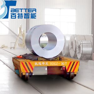 Rail Guided Coil Transfer Car For Workshop Heavy Materials Transport