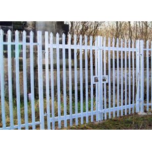 Powder Coated 1.8m High Steel Palisade Fencing With Double Gate