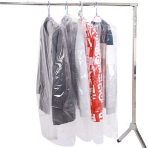 China Laundrette Disposable Clear Garment Bags Polythylene Clothes Protector Bags on sale