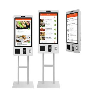 Hot sale 18.5/21.5/27/32/43 inch self service bill payment kiosk with window