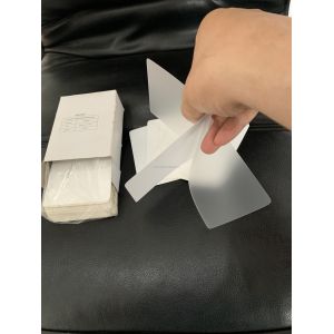54x86mm ID CARD three 3 layers laminating pouches with White Inserts lamination