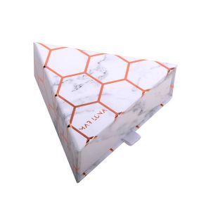 Custom Triangle Jewelry Gift Boxes / Slide Open Jewelry Box With Drawers