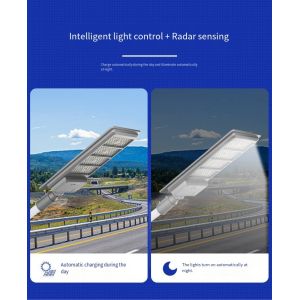 All In One Solar Street Light with Four Smart Control Modes for Road and Garden