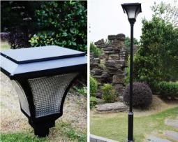 Courtyard Outdoor LED Garden Pole Lights lawn 450mmx390mm E27 Replaceable