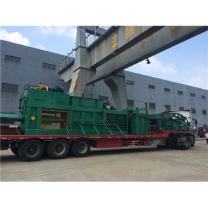 Semi Automatic Plastic Waste Paper Baling Machine With Manual Strapping