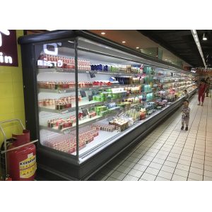 4 Tiers Adjustable Shelving Multideck Open Chiller Remote Style Reach In Cabinet