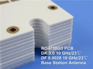 Cheap Rogers High Frequency PCB Built on RO4730G3 30mil 0.762mm DK3.0 With Immersion Gold for Wireless Antennas for sale