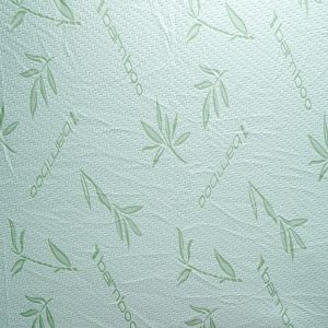 Green Bamboo Charcoal poly Knitted Mattress Fabric 220cm Width