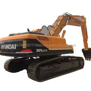 Cheap 30 Ton Used Hyundai 305LC-9T Model Crawler Excavator from Korea Original Hydraulic Pump for sale