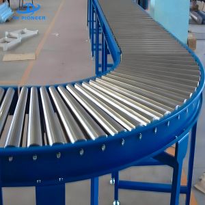 Flexible and Durable Roller Turning Conveyor System in Stainless Steel 304 for