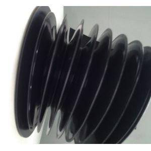 dust protective bellows made with metal frame +PVC +fiber cloth cover for