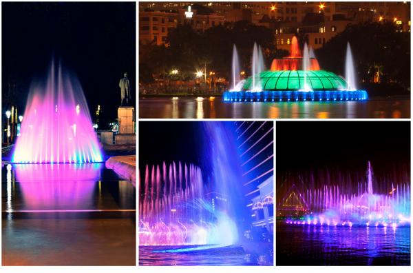 SMD3535 24W SS316L 800LM underwater fountain led lights