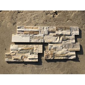 Natural Beige 10mm Stone Veneer Wall Panels Cladding