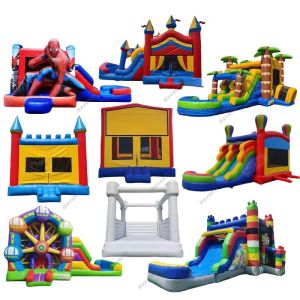 Cheap 8-13 Years Age Range Kids Castle Party Moonwalk Inflatable Bounce House with Pool for sale