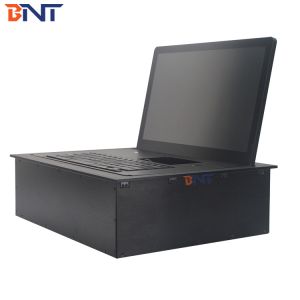Aluminum Alloy Computer Monitor Lift With 17.3 Inch Screen And Keyboard And