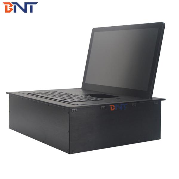Aluminum Alloy Computer Monitor Lift With 17.3 Inch Screen And Keyboard And