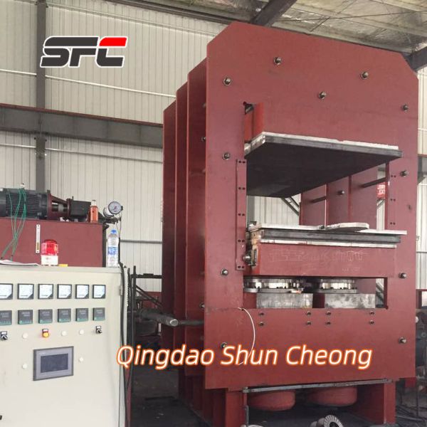PLC Control Frame-type Plate Rubber Vulcanizing Machine with Customized Cylinder Stroke and 0-100MPa Pressure Range