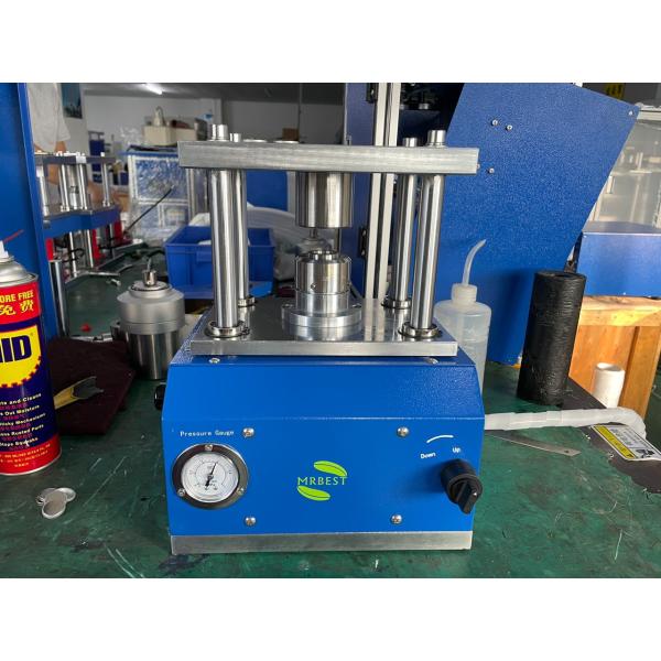 Lab Pneumatic Coin Cell Crimping Machine High Strengthen Chrome Steel