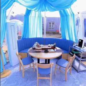 Portable Outdoor Camping Bubble Dome with Transparent PC Material and Starry Sky