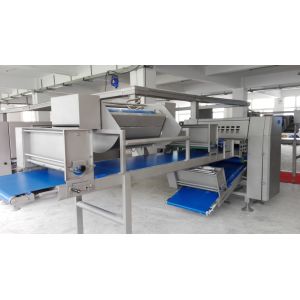 Siemens PLC Industrial Laminator , Automatic Pizza Making Machine With Two Sets