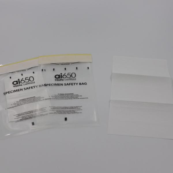 Quality LDPE Recyclable Biohazard Lab Bags With Document Pouch wholesale