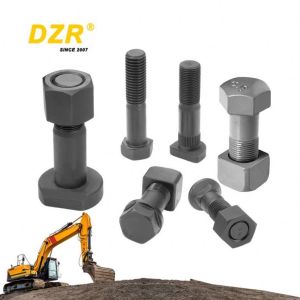 Excavator Track Bolt And Nut Head Grade M22*73Mm 330 Plow 5/8*2-1/2 OEM No.