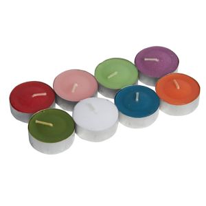 12g 24g 4hrs 8 Hours Coloured Tealight Candles Paraffin Wax Mini For Wedding