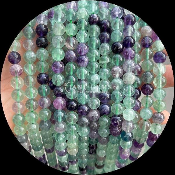 Natural Gemstone With Round Cut Moonstone Fluorite Ocean Jasper Loose Strands Beads For DIY Jewelry