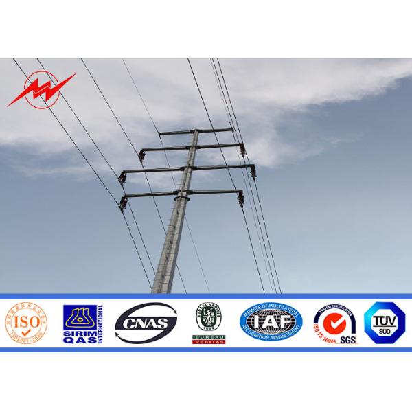 Quality 11.9m 200dan Steel Utility Pole In Transmission Powerful Line wholesale