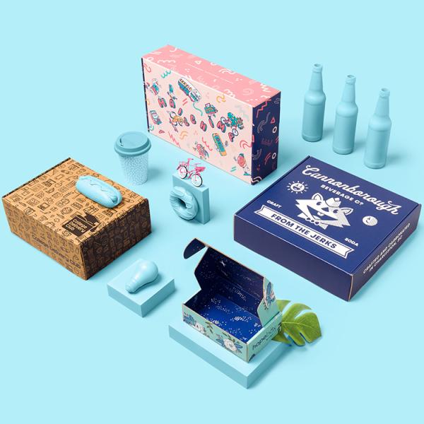 SMETA Foldable 200g Art Paper Custom Retail Packaging Boxes