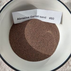 CNC waterjet cutting Abrasive medium Garnet sand mesh 80 washed 4 times