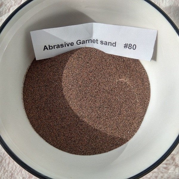 Quality CNC waterjet cutting Abrasive medium Garnet sand mesh 80 washed 4 times wholesale